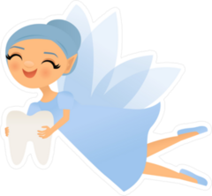 Blue Tooth Fairy Sticker