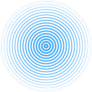 Blue Water Rings Circle Sticker