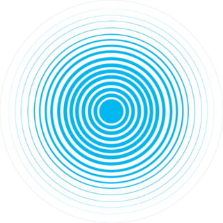 Blue Water Rings Wave Sticker