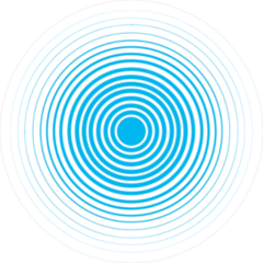 Blue Water Rings Wave Sticker