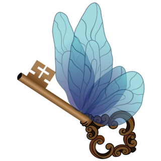 Blue-winged Key Fantasy Sticker