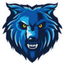 Blue Wolf Logo Mascot Sticker