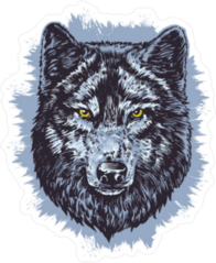 Blue Wolf Sticker