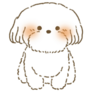 Blushing Maltese Sticker