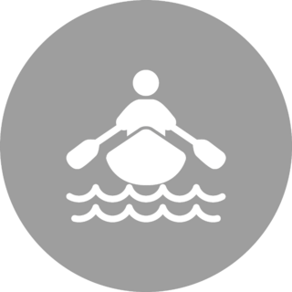 Boat, Water, Rowing Sports Icon Sticker