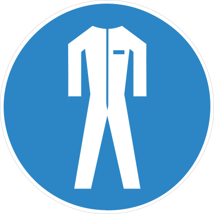 Body Protection Sign Sticker