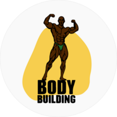 Bodybuilder Muscle Man Fitness Model Sticker