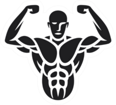 Bodybuilder Sticker