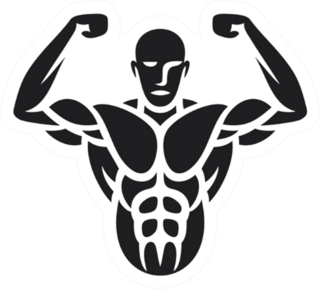 Bodybuilder Sticker