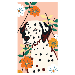 Bohemian Dalmatian Sticker