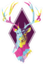 Boho Deer Graphic Sticker