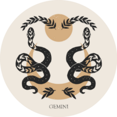 Boho Gemini Snake Sticker