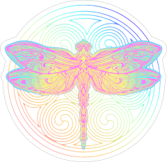 BoHo Graphic Dragonfly Sticker