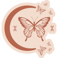 Boho Magic Butterfly Sticker