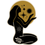 Boho Magic Woman Yoga Sticker