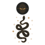 Boho Mystic Snake Celestial Sticker