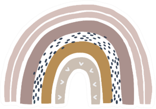 Boho Nursery Rainbow Sticker