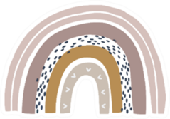 Boho Nursery Rainbow Sticker