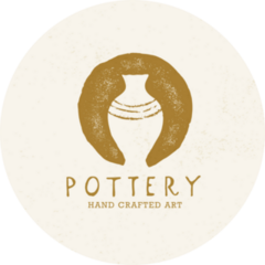 Boho Pottery Logo Sticker