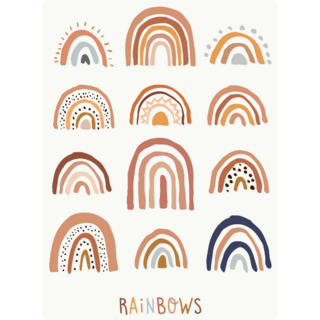 Boho Rainbows Sticker Sheet