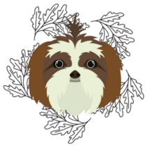 Boho Shih Tzu Sticker