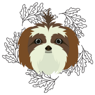 Boho Shih Tzu Sticker