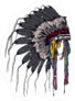 Boho Style Indian Chief Headdress Sticker
