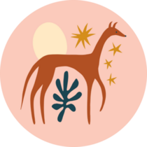 Boho Whippet Sticker