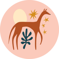 Boho Whippet Sticker