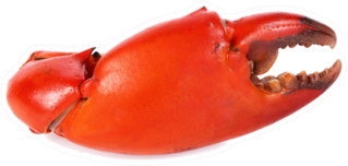 Boiled Claw Crab Sticker