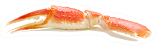 Boiled Crab Claws Sticker