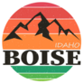 Boise City, Idaho Illustration Sticker
