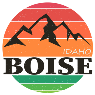 Boise City, Idaho Illustration Sticker