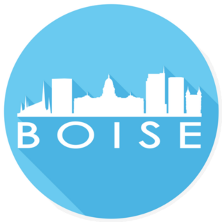 Boise Idaho Blue Sticker