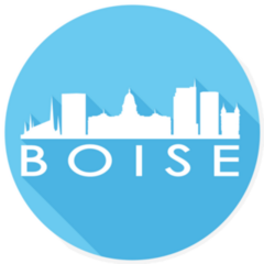 Boise Idaho Blue Sticker
