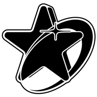 Bold 2000s Style Star Sticker