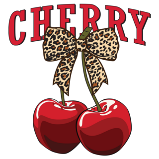 Bold Cherry Text Sticker