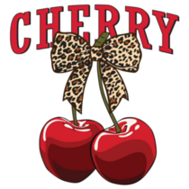 Bold Cherry Text Sticker