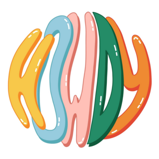 Bold Funky Howdy Cowboy Lettering Sticker