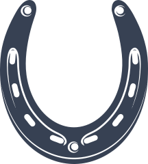 Bold Horseshoe Sticker