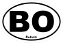 Bolivia Bo Oval Sticker