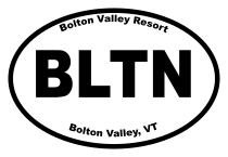 Bolton Valley Resort Oval Sticker