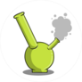 Bong With Smoke Sticker