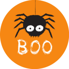 Boo Fun Spider Sticker