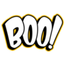 Boo Lettering Sticker