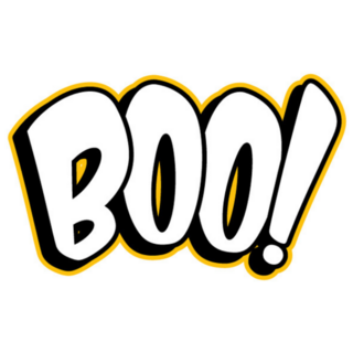 Boo Lettering Sticker