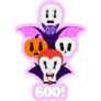 Boo! Vampire Sticker