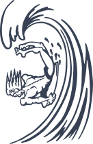 Boogie Boarder Body Surfer Sticker