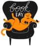 Book Day Cat In Cozy Chair Sticker