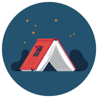 Book Lovers Camping Sticker 